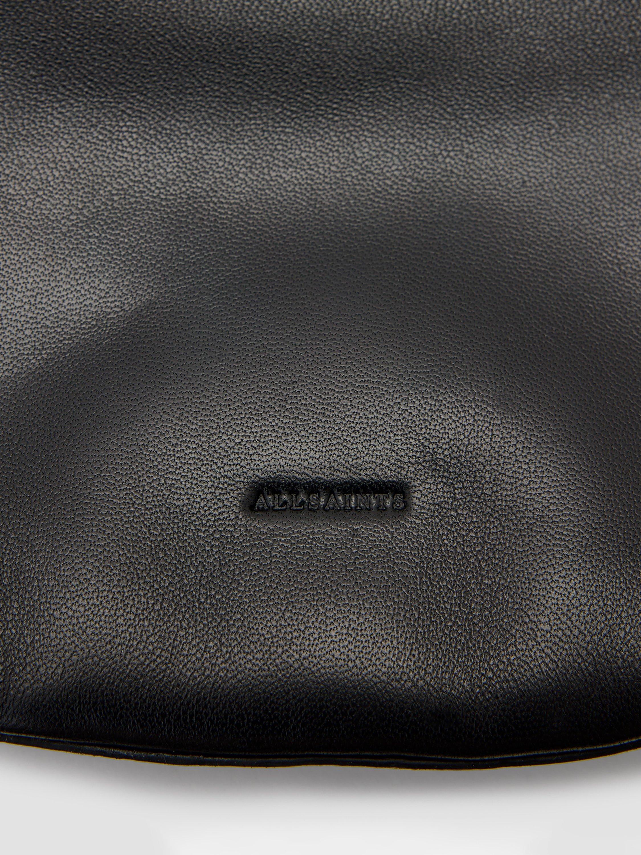 Product image 5 of 6, which shows AllSaints Luna Small Leather Crossbody Bag, Black