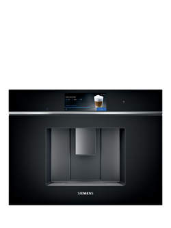 Siemens CT718L1B0 Built In Coffee Machine, Black, Black