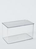 John Lewis Clear Plastic Storage Box with Lid