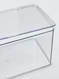 John Lewis Clear Plastic Storage Box with Lid