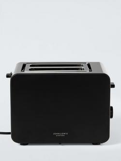 John Lewis Simplicity 2 Slice Toaster - view 2, Black