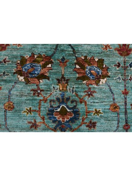 Gooch Oriental Sultani Pure Wool Rug, L203 x W148 cm, Aqua - view 2, Aqua