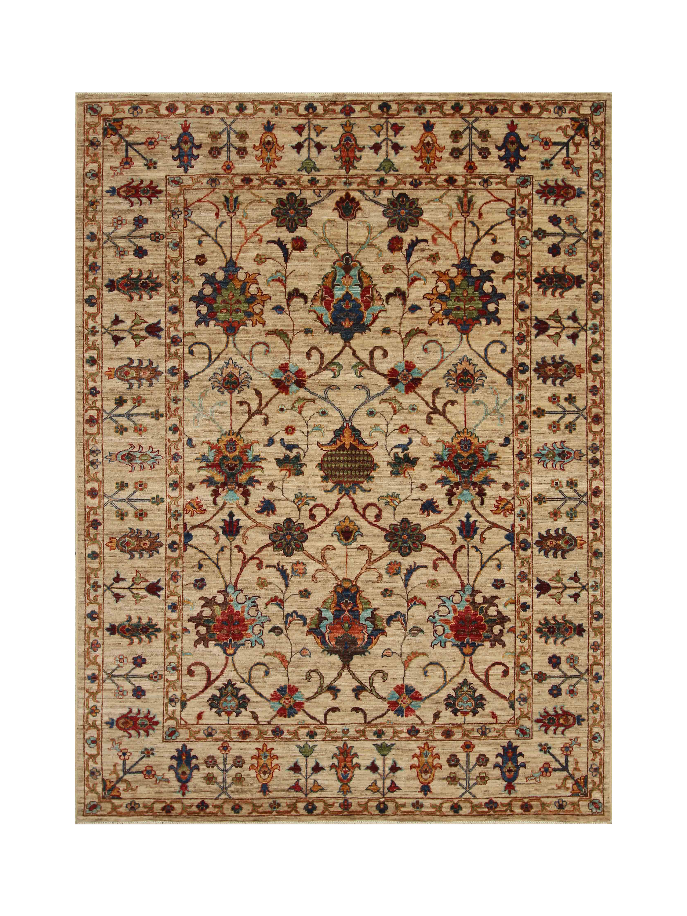Gooch Oriental Sultani Pure Wool Rug, L207 x W150 cm, Multi