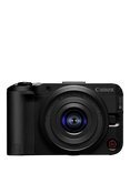 Canon EOS R50 V Compact System Camera with RF-S 14-30mm Power Zoom Lens, 4K Ultra HD, 24.2MP, Wi-Fi, Bluetooth, 3” Vari-Angle Touch Screen, Black