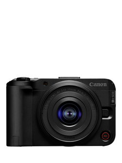 Canon EOS R50 V Compact System Camera with RF-S 14-30mm Power Zoom Lens, 4K Ultra HD, 24.2MP, Wi-Fi, Bluetooth, 3” Vari-Angle Touch Screen, Black, Black