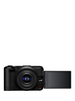 Canon EOS R50 V Compact System Camera with RF-S 14-30mm Power Zoom Lens, 4K Ultra HD, 24.2MP, Wi-Fi, Bluetooth, 3” Vari-Angle Touch Screen, Black - view 2, Black