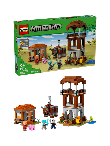 LEGO Minecraft 21278 The Pillager Outpost & Ravager, Multi