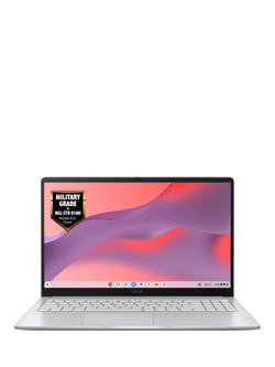 ASUS Chromebook CX15 Laptop, Intel Celeron Processor, 4GB RAM, 64GB eMMC, 15.6” Full HD, Grey, Grey