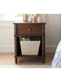Pottery Barn Kids Elsie Bedside Table, Heritage Walnut - view 2, Heritage Walnut