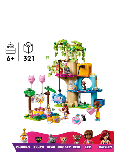 LEGO Friends Cat Birthday Party & Tree House 42666 - view 2, Multi