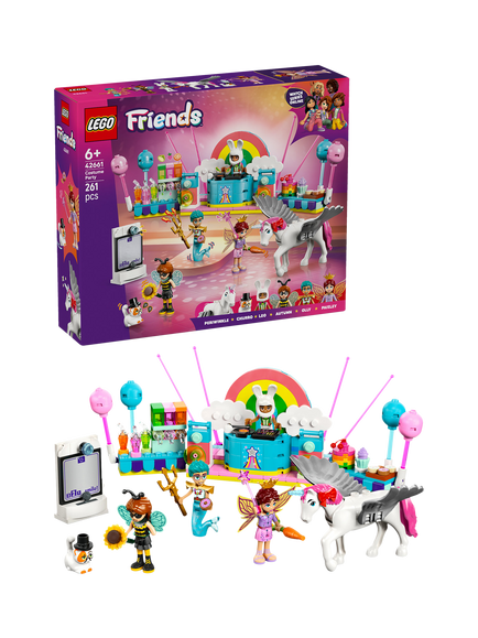 LEGO Friends 42661 Costume Party with Unicorn & Fairy, Multi