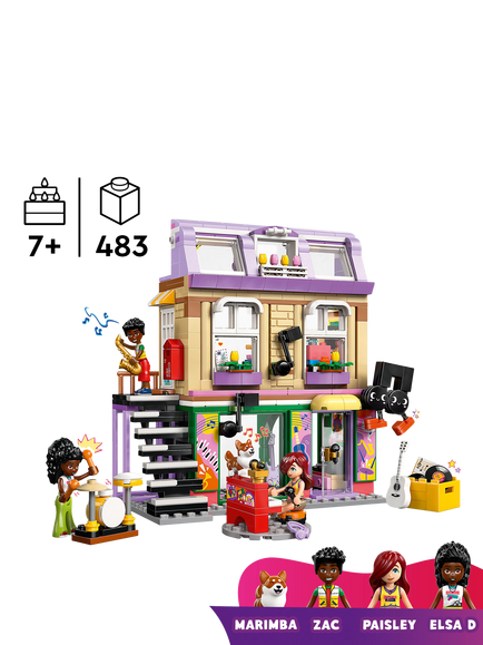 LEGO Friends 42653 Music Store & Apartment - view 2, Multi