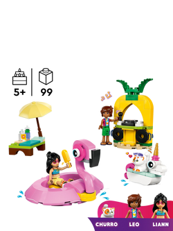 LEGO Friends 42658 Unicorn & Flamingo Pool Party - view 2, Multi