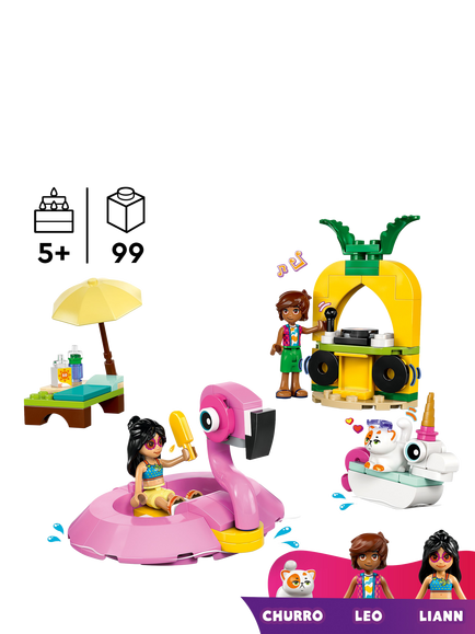 LEGO Friends 42658 Unicorn & Flamingo Pool Party - view 2, Multi