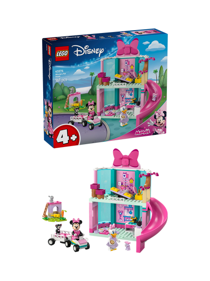 LEGO Disney 43274 Minnie’s Pet Hotel Building Toy, Multi