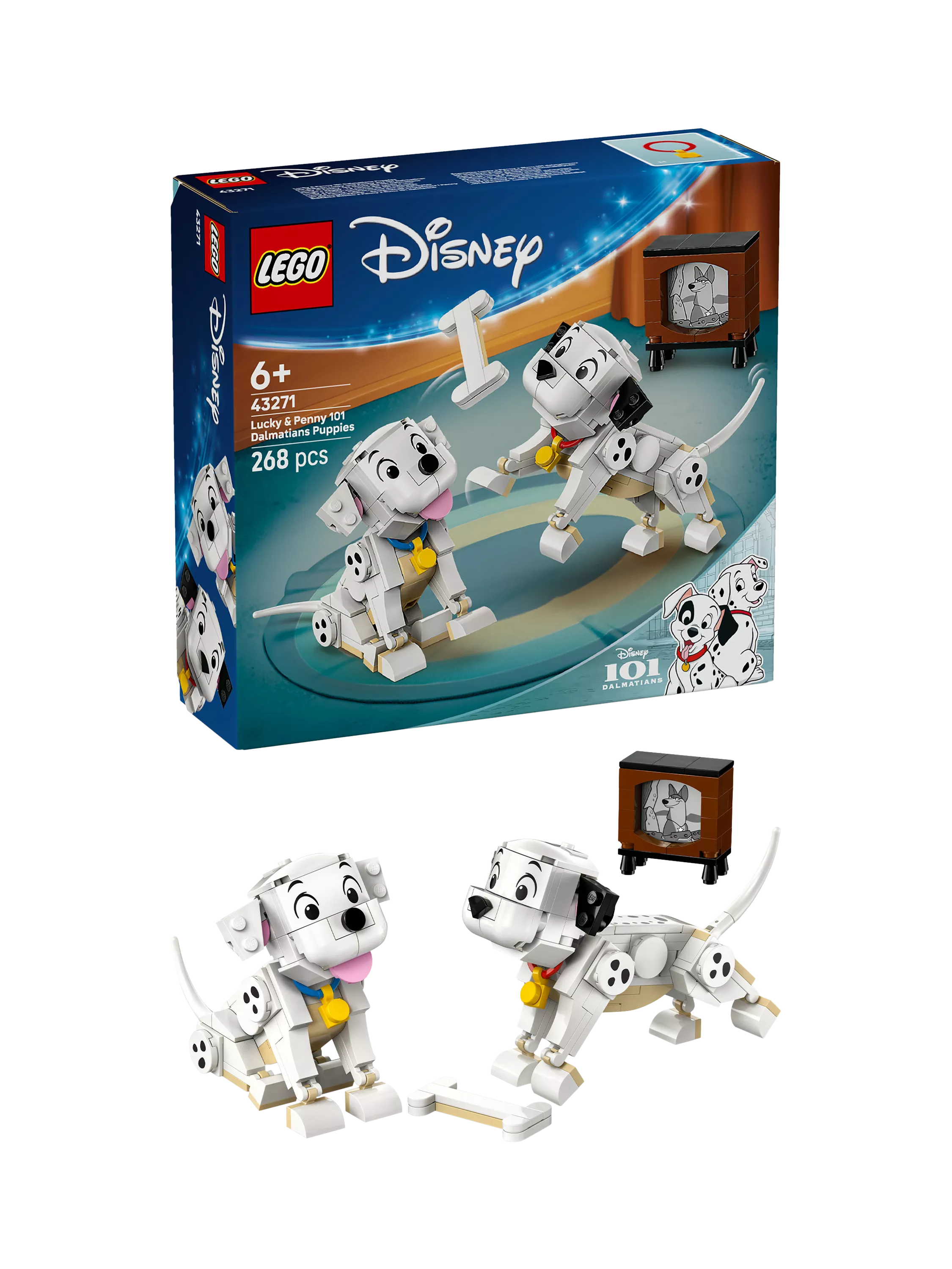 LEGO Disney 43271 Lucky & Penny 101 Dalmatians Puppies Set