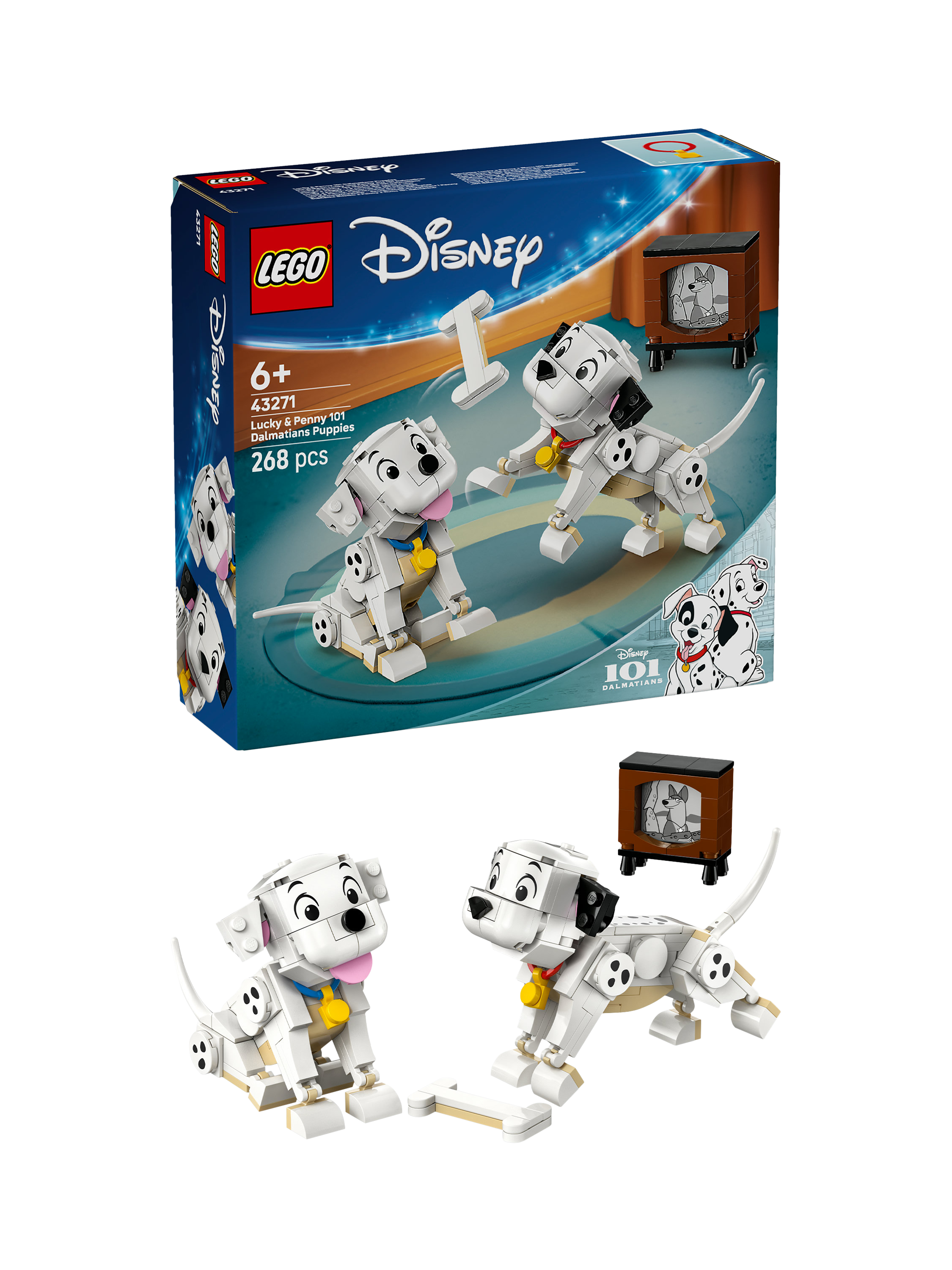 LEGO Disney 43271 Lucky & Penny 101 Dalmatians Puppies Set