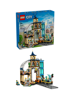 LEGO City 60469 Central Train Station Construction Toy Set, Multi