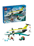 LEGO City 60465 Emergency Air Ambulance Airplane Toy