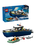 LEGO City 60456 Police Boat Chase Toy with Speedboat
