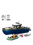 LEGO City 60456 Police Boat Chase Toy with Speedboat