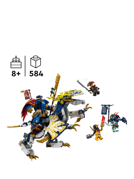 LEGO NINJAGO Rogue's Mech Dragon Rider, 71843 - view 2, Multi