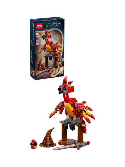 LEGO Harry Potter 76448 Fawkes: Dumbledore’s Phoenix Toy Set, Multi