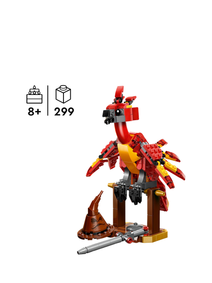 LEGO Harry Potter 76448 Fawkes: Dumbledore’s Phoenix Toy Set - view 2, Multi