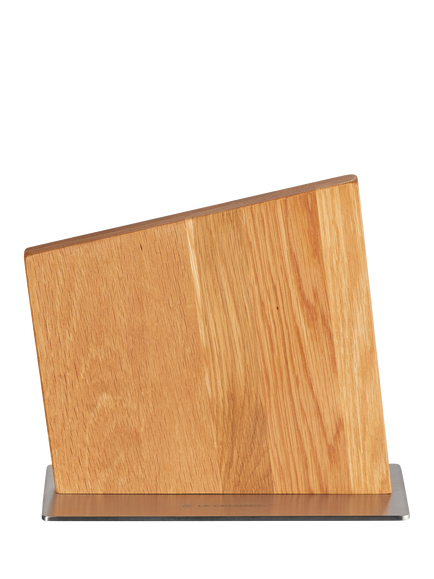 Le Creuset Magnetic Oak Wood Empty Knife Block, Oak Wood