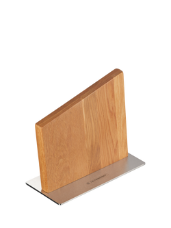 Le Creuset Magnetic Oak Wood Empty Knife Block - view 2, Oak Wood