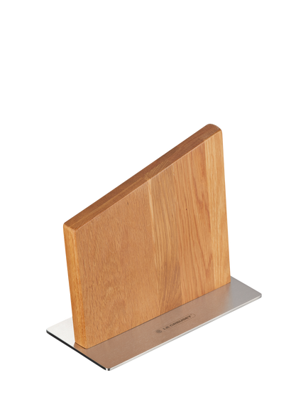Le Creuset Magnetic Oak Wood Empty Knife Block - view 2, Oak Wood