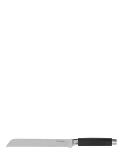 Le Creuset Black Phenolic Handle Stainless Steel Blade Bread Knife, 20cm, Black
