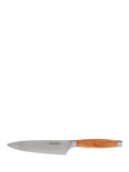 Le Creuset Olive Wood Handle Damascus Steel Blade Chef's Knife, 15cm