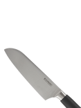 Le Creuset Black Phenolic Handle Stainless Steel Blade Santoku Knife, 18cm