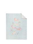 Pottery Barn Kids Floral Horse Quilted Bedspread, Multi