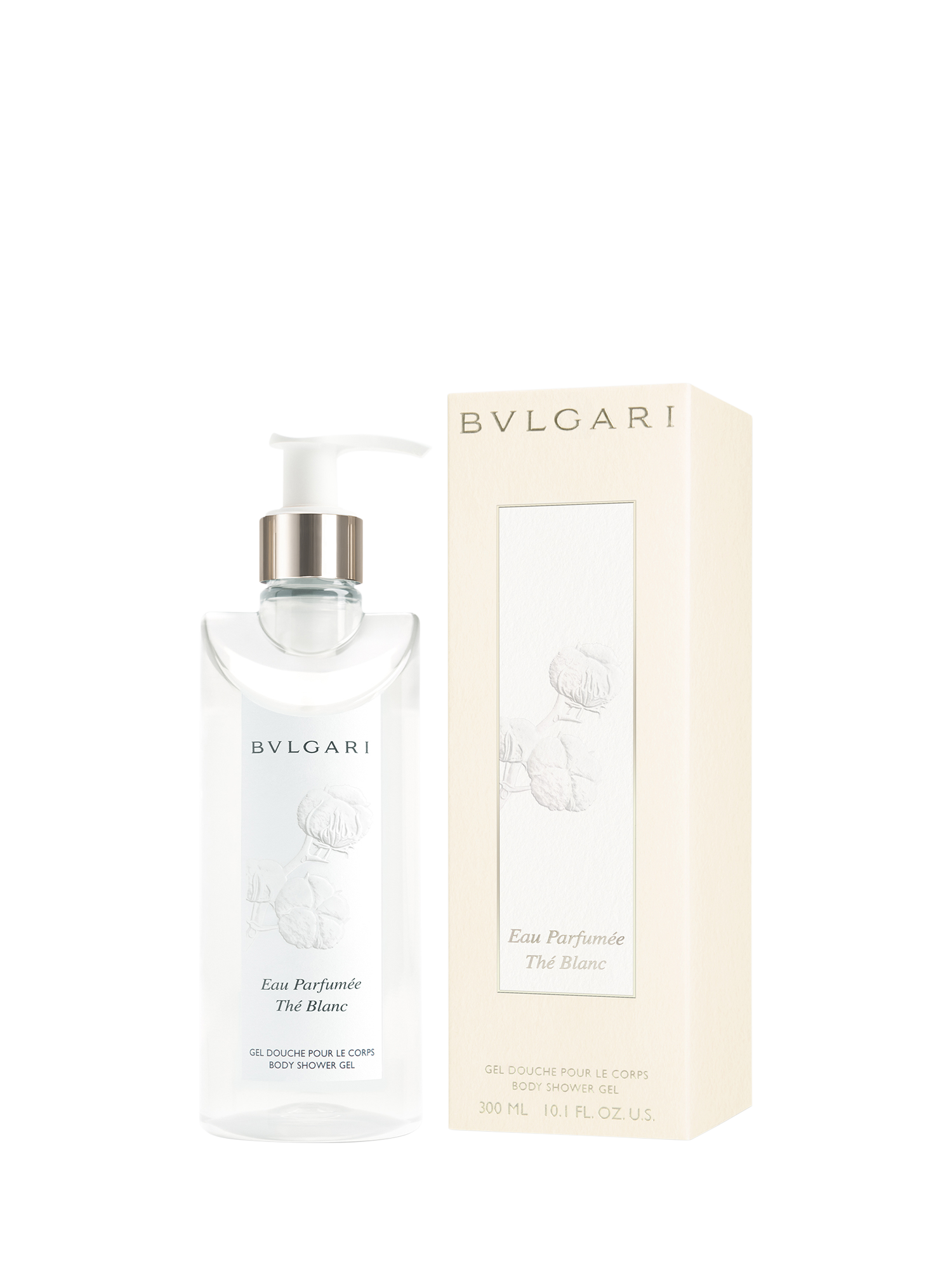 Product image 3 of 3, which shows BVLGARI Eau Parfumée Thé Blanc Body Shower Gel, 300ml