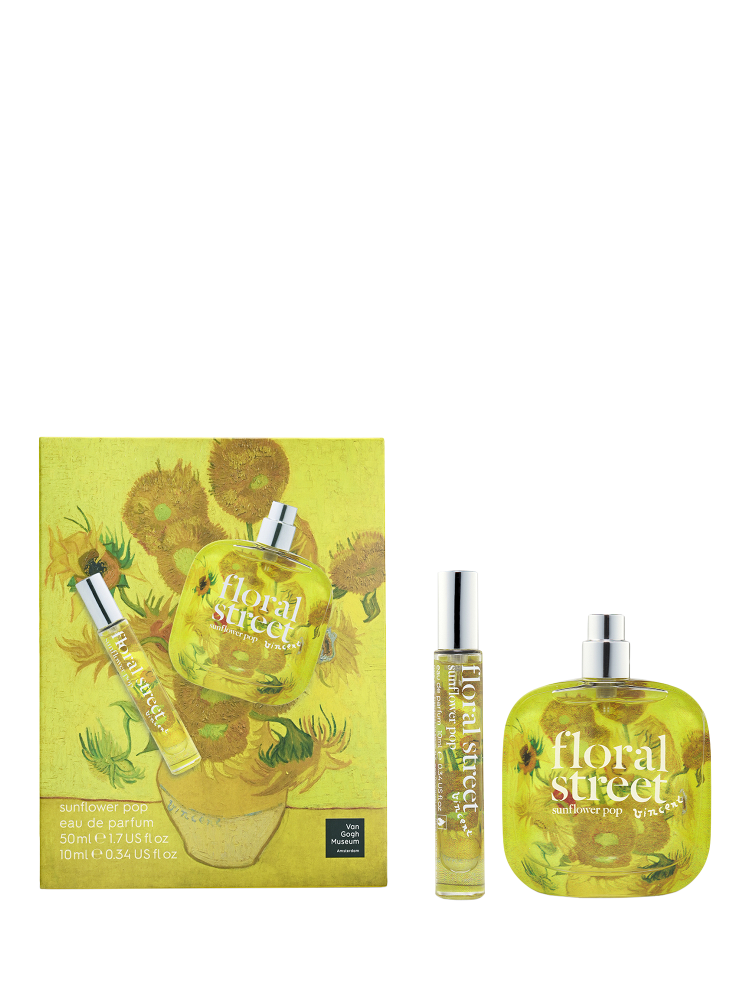 Product image 1 of 11, which shows Floral Street Sunflower Pop 50ml Eau de Parfum Fragrance Gift Set