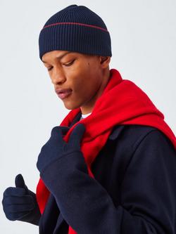John Lewis Beanie Hat & Gloves Set, Navy Multi, Navy Multi