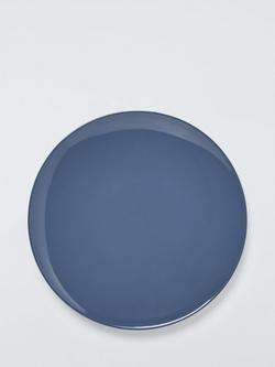 John Lewis Coby Stoneware Dinner Plate, Set of 4, 26cm, Blue