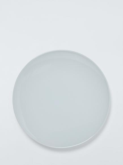 John Lewis Coby Stoneware Dinner Plate, Set of 4, 26cm, Ice