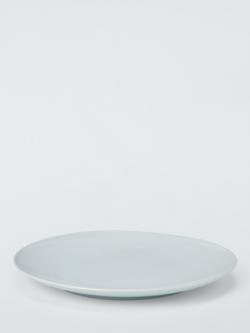 John Lewis Coby Stoneware Dinner Plate, Set of 4, 26cm - view 2, Ice