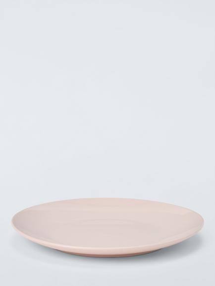 John Lewis Coby Stoneware Dinner Plate, Set of 4, 26cm - view 2, Pink