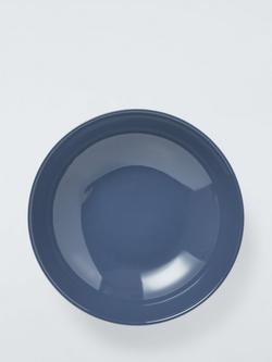 John Lewis Coby Stoneware Pasta Bowl, Set of 4, 23cm - view 2, Blue