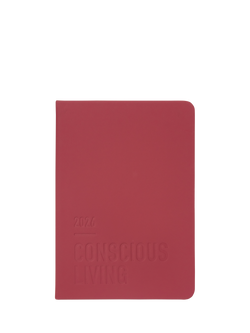 Letts A5 Conscious Week to View 2026 Diary, Berry, Berry