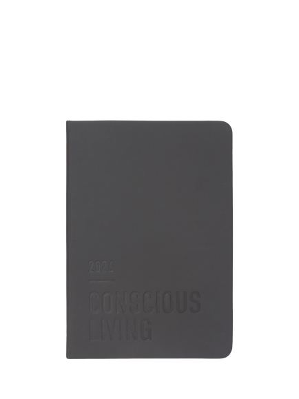 Letts A5 Conscious Week to View 2026 Diary, Slate, Slate