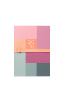 Letts A5 Gradient Week to View 2026 Diary, Rose, Rose