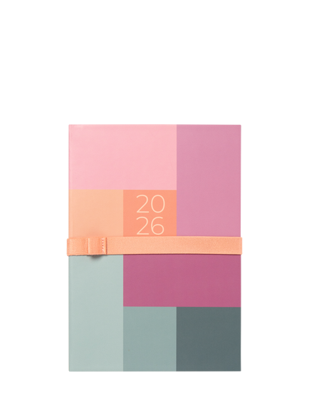 Letts A5 Gradient Week to View 2026 Diary, Rose, Rose