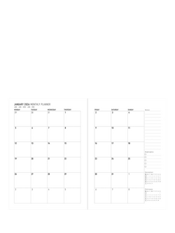 Letts A5 Gradient Week to View 2026 Diary, Rose - view 2, Rose