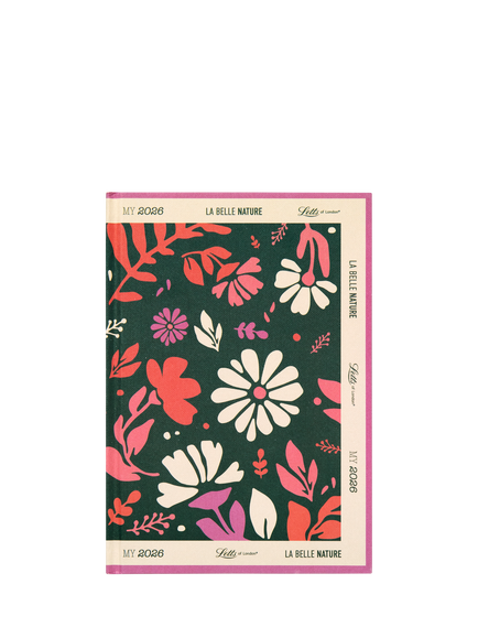 Letts A5 La Belle Week to View 2026 Diary, Vert, Vert