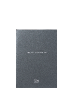Letts A5 Titanium Week to View 2026 Diary, Charcoal, Charcoal